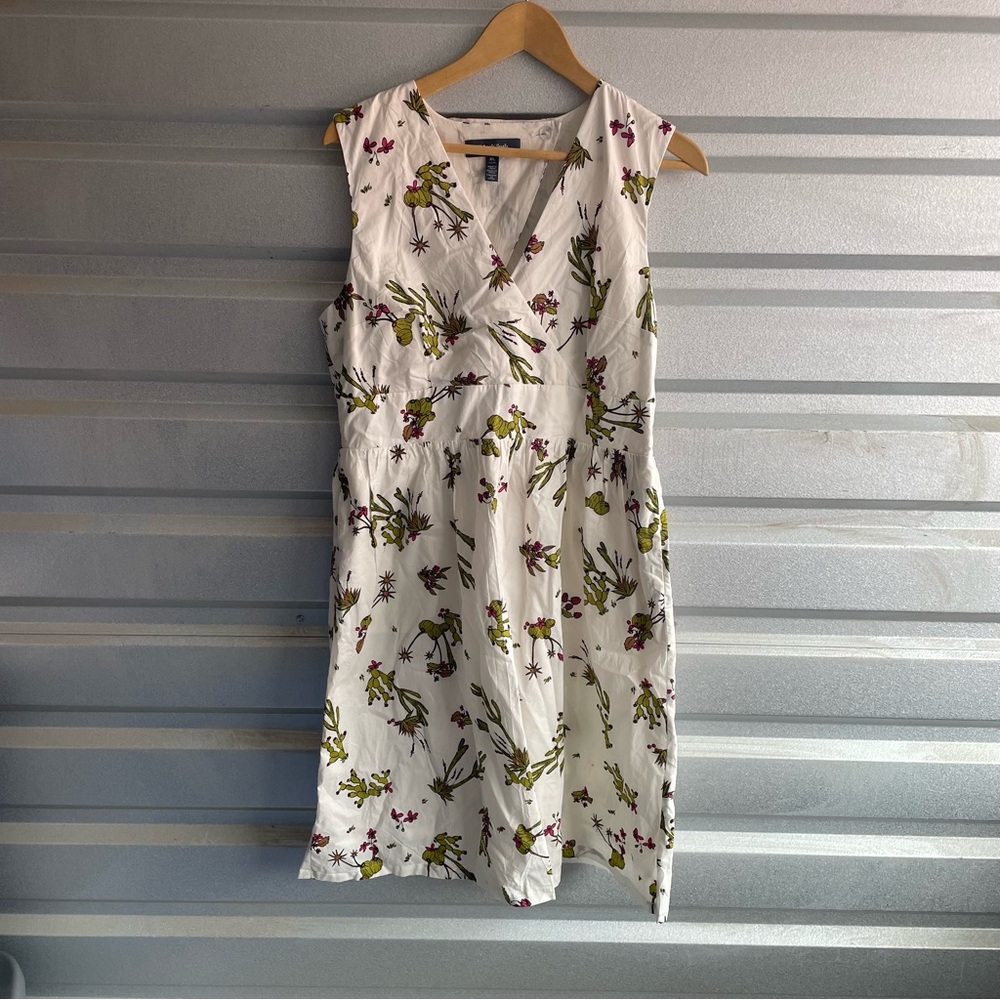 ModCloth Taming the Wild West Fit and Flare cactus print dress